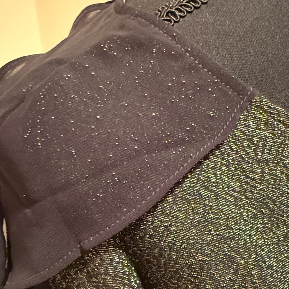 Bold Elements Black Shimmercold Shoulder Blouse - image 6